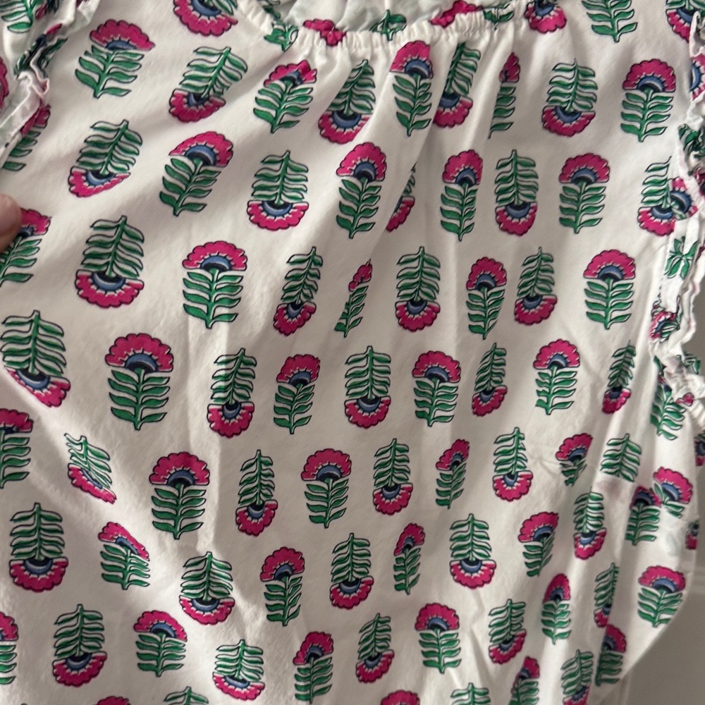 JCrew White and Pink Dress - Picture 3 of 4